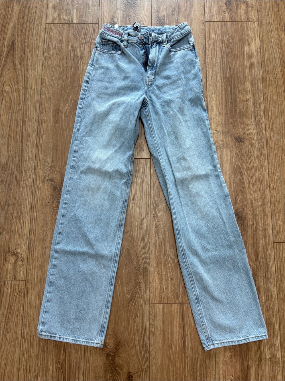 PLAYBOY Light Blue Embroidered Logo Denim Jeans